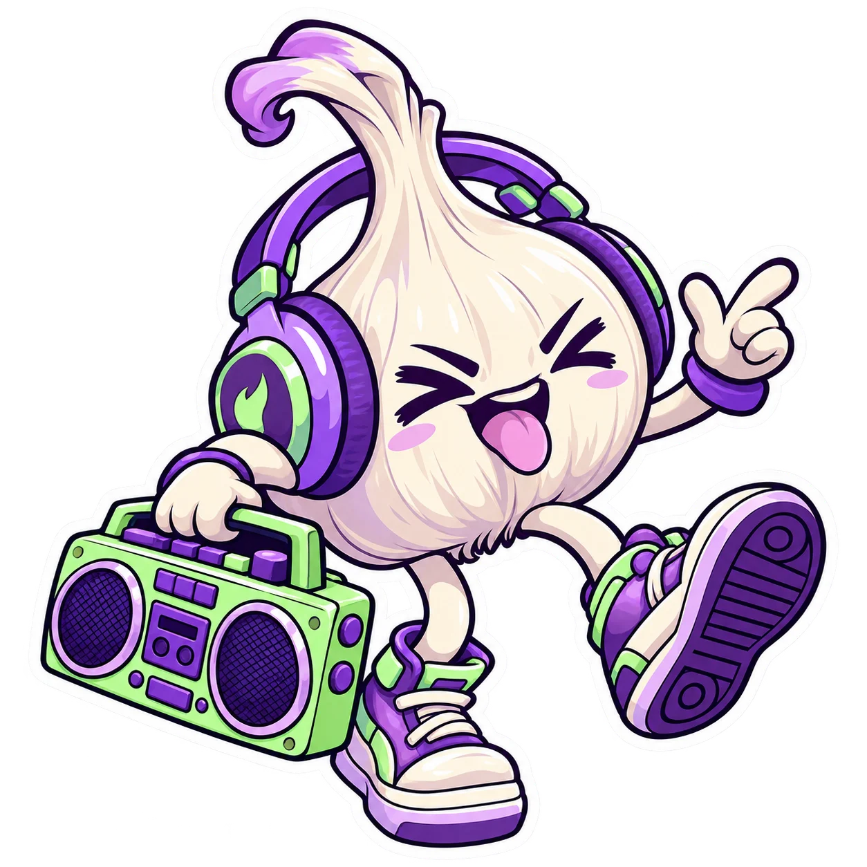 Garlic Groove, the Secret Sauce garlic mascot